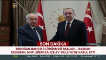 Cumhurbaşkanı Erdoğan-Bahçeli görüşmesi