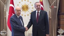Cumhurbaşkanı Erdoğan, MHP Genel Başkanı Bahçeli ile görüşüyor