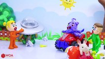 SUPERHERO BABY FIREMAN SAVES NEW SPACESHIP  Play Doh Cartoons For Kids