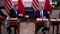 Trump lobt Polen und kritisiert Deutschland