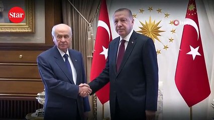 Başkan Erdoğan ile Bahçeli görüşmesi başladı