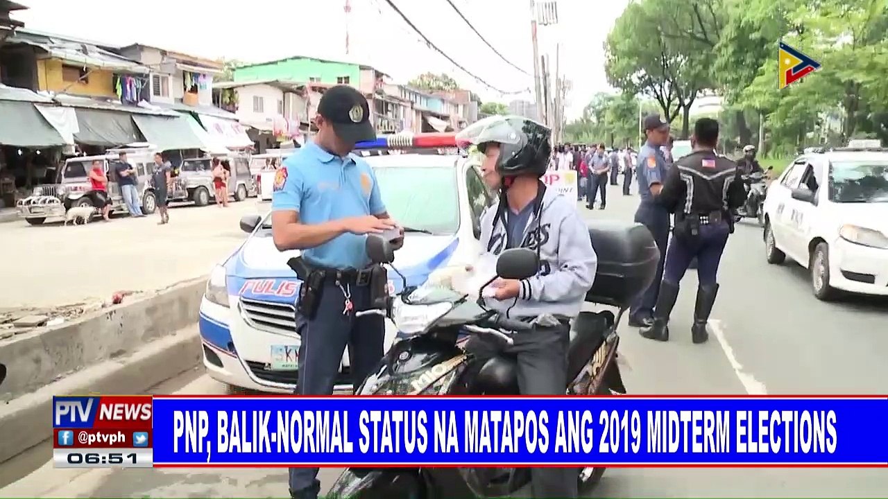 PNP, balik-normal status na matapos ang 2019 midterm elections