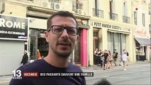 Marseille : deux passants sauvent une mère et ses trois enfants des flammes