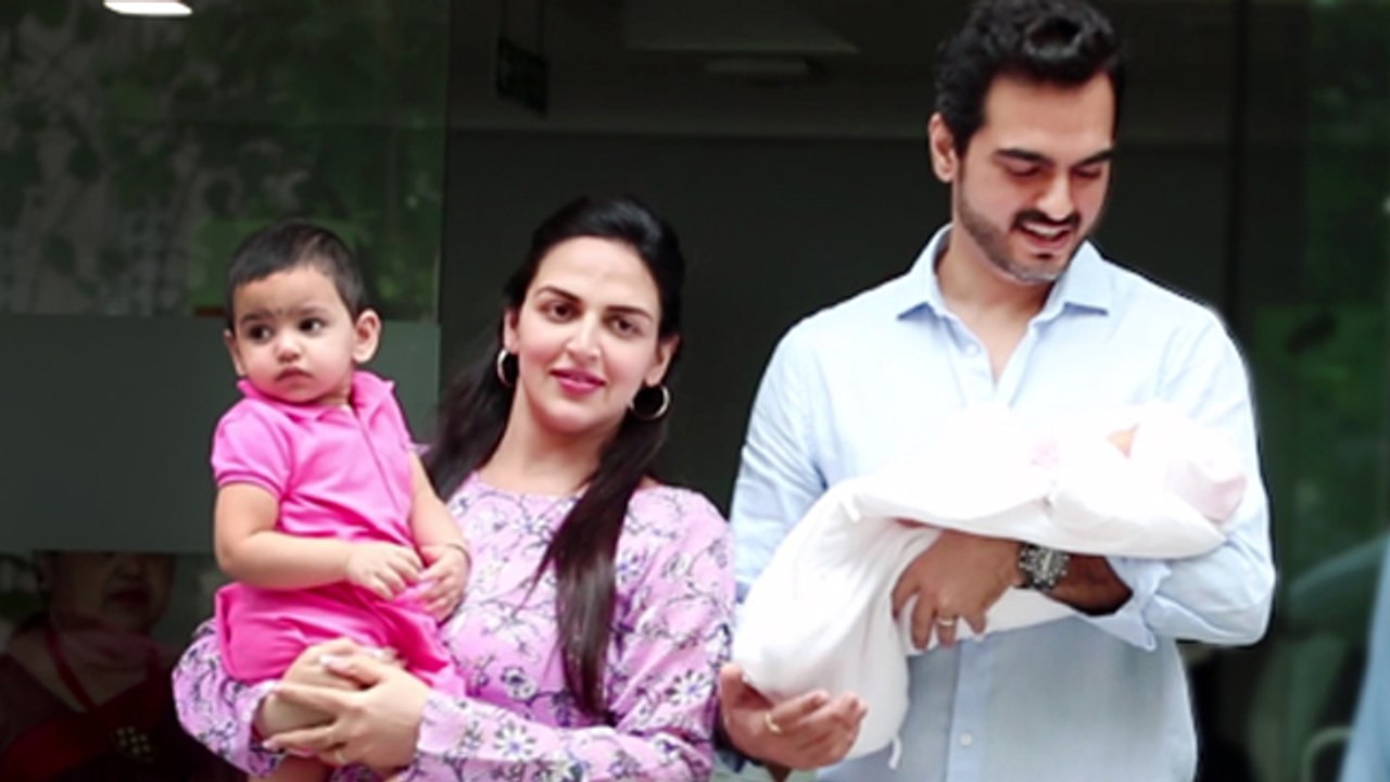 Esha Deol Makes First Appearance With Second Daughter Miraya