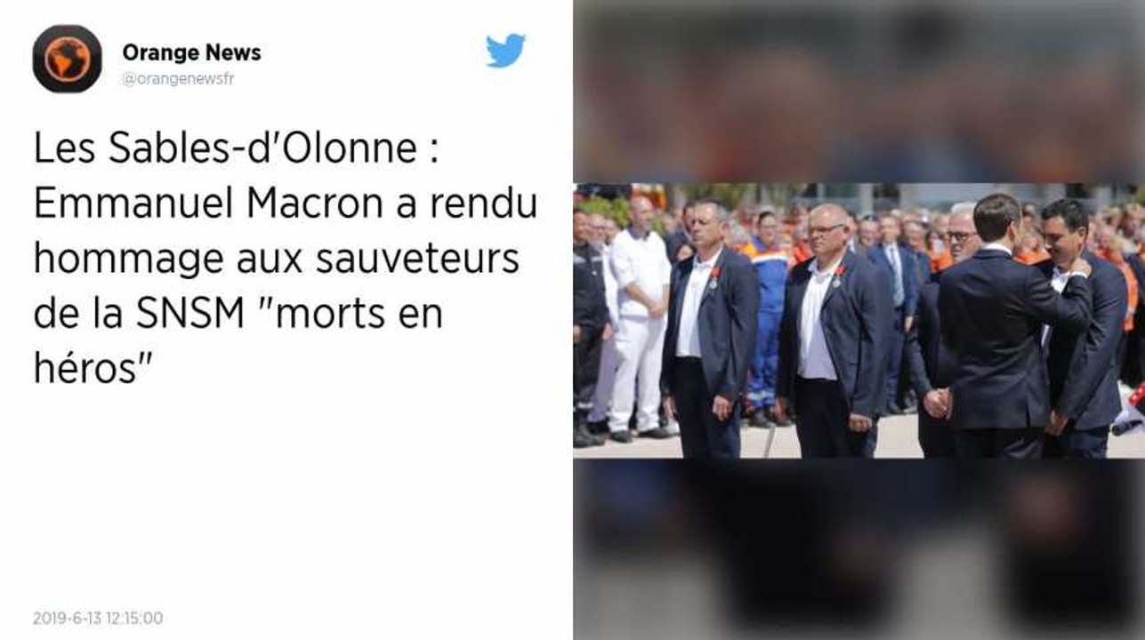 Les Sables-d’Olonne. « La Nation pleure trois de ses enfants, morts en héros », a déclaré Macron