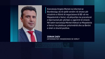 Zaev takon Merkel: Negociatat hapen në shtator - News, Lajme - Vizion Plus