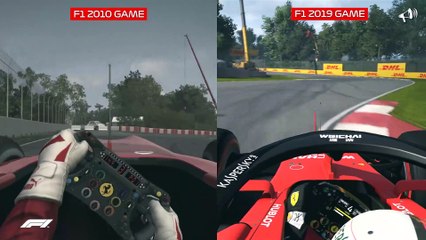 Official Formula 1 Game: F1 2010 vs F1 2019