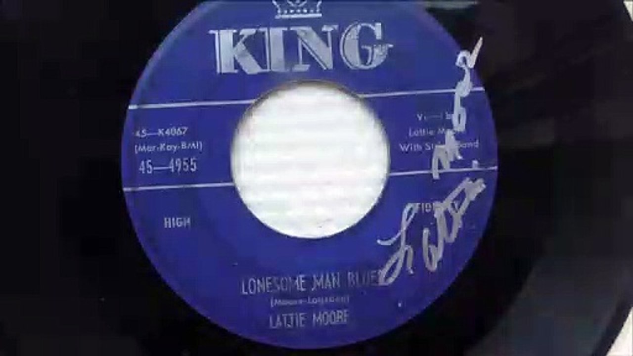 LATTIE MOORE Lonesome Man + 100.000 Women Can't Be Wrong KING 1956