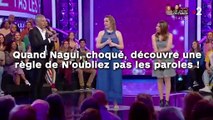 Quand Nagui, choqué, découvre une règle de N’oubliez pas les paroles !