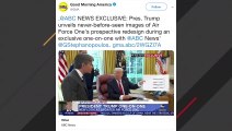 Trump Reveals Red, White And Blue Air Force One Renderings In ABC Interview