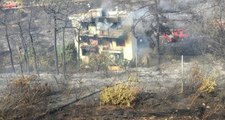 İzmir'deki korkutan yangın! Evlere sıçradı