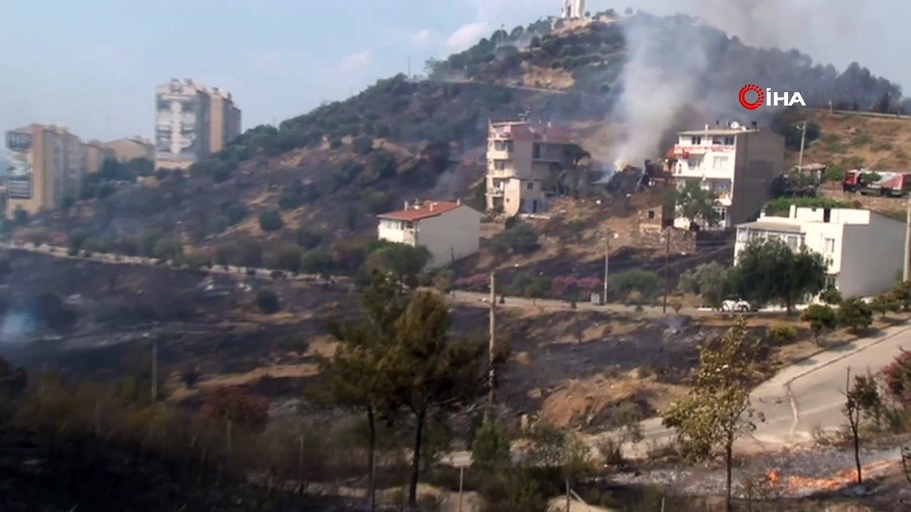 İzmir'deki korkutan yangın kontrol altında