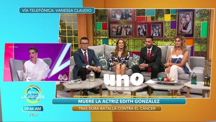 Vanessa Claudio compañera de Este es mi Estilo habla del fallecimiento de Edith Gonzalez. | Venga La Alegría