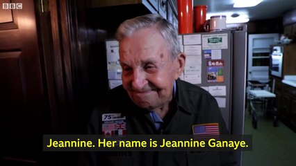 French and american lovers reunited 75 years on from WW2 - BBC News