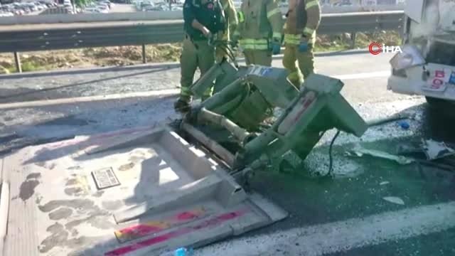 Tem otoyolu Kurtköy mevkiinde zincirleme trafik kazası: 1 yaralı