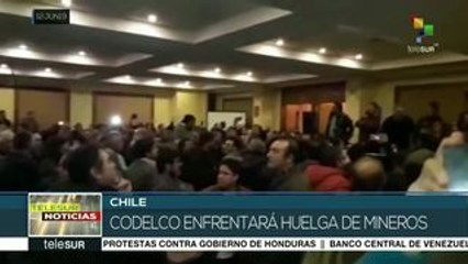 Más de 3000 mineros de Codelco se declaran en huelga en Chile