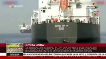 Explosiones en buques petroleros de Noruega y Panamá en bahía de Omán