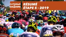 Résumé - Étape 5 - Critérium du Dauphiné 2019
