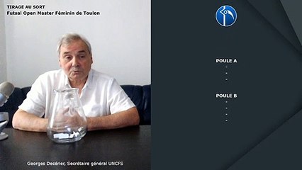 Tirage au sort Open Master Féminin de Toulon 2019