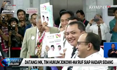 Datangi MK, Tim Hukum Jokowi-Ma’ruf Siap Hadapi Sidang