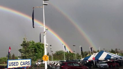Stunning Double Rainbow Sighting