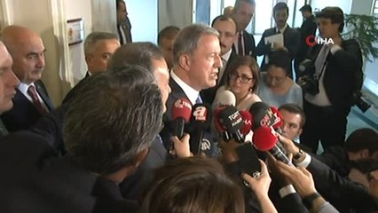 Milli Savunma Bakanı Hulusi Akar, İYİ Parti'yi ziyaret etti