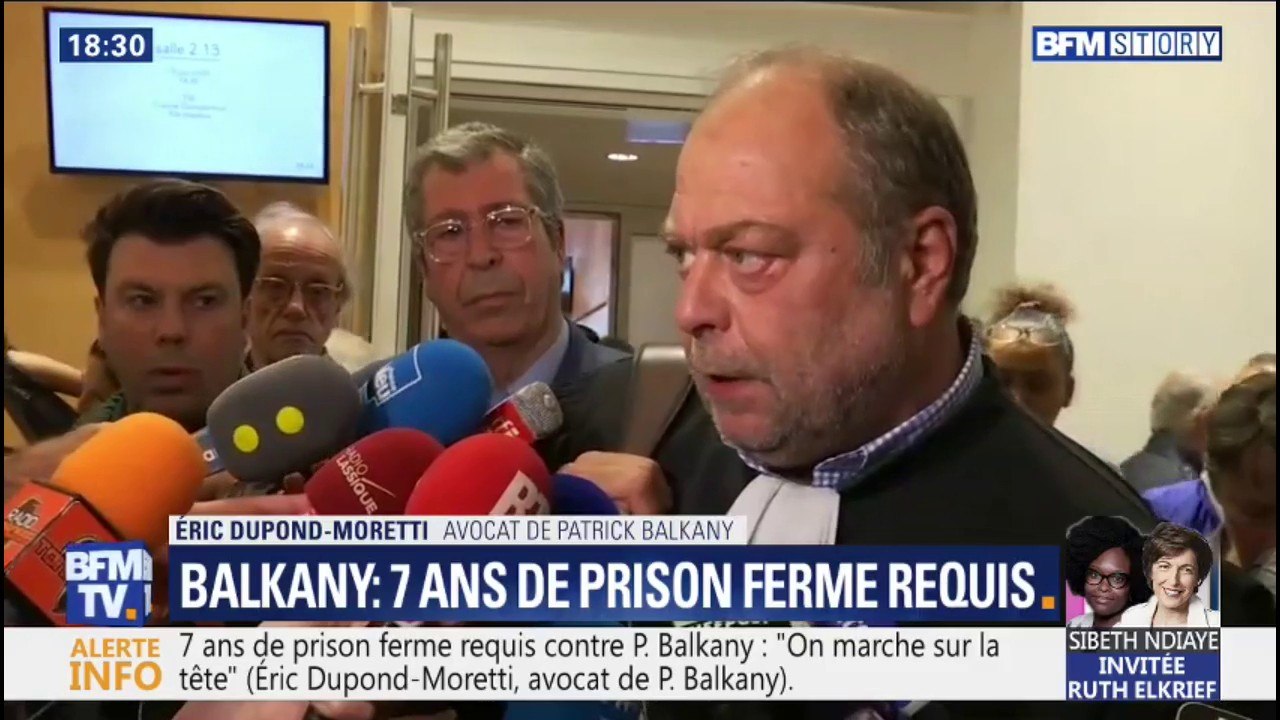"J'ai vu des hommes condamnés à moins que ça pour des viols." Me Dupond-Moretti s'indigne des réquisitions contre Patrick Balkany