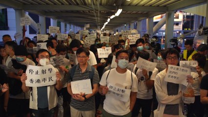 Hunger strike, singing hymns: peaceful protests a day after clashes between police and anti-extradition bill demonstrators