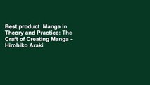 Best product  Manga in Theory and Practice: The Craft of Creating Manga - Hirohiko Araki