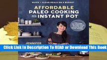 Full E-book  Affordable Paleo Cooking with Your Instant Pot: Quick   Clean Meals on a Budget