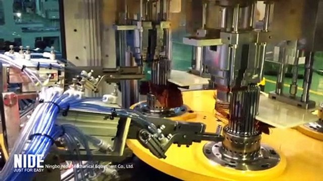 automatic stator coil winding and inserting machine