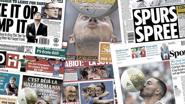 La présentation d’Eden Hazard au Real Madrid a ébloui la presse mondiale, Anthony Lopes a deux pistes pour quitter l’OL