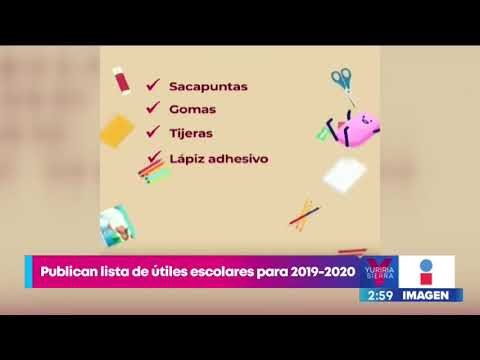 ¡Conoce la lista de útiles escolares 2019-2020 de la SEP! | Noticias con Yuriria Sierra