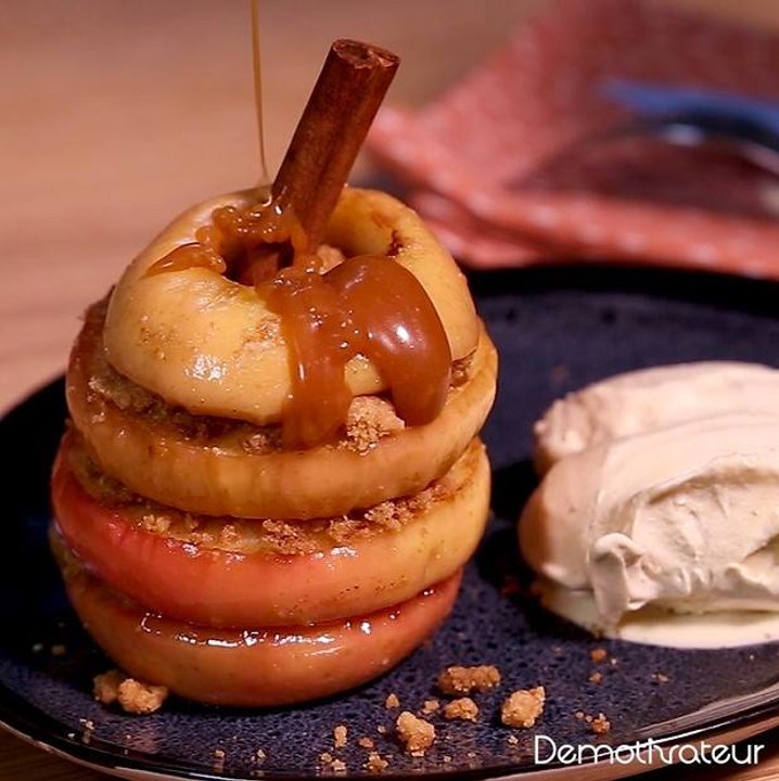 Crumble pomme cannelle