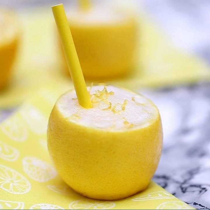 Granité de citron au champagne et à la vodka