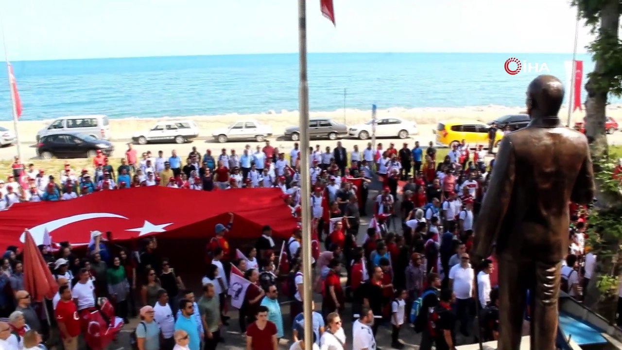 Atatürk ve İstiklal Yolu Yürüyüşü, İnebolu’dan başladı