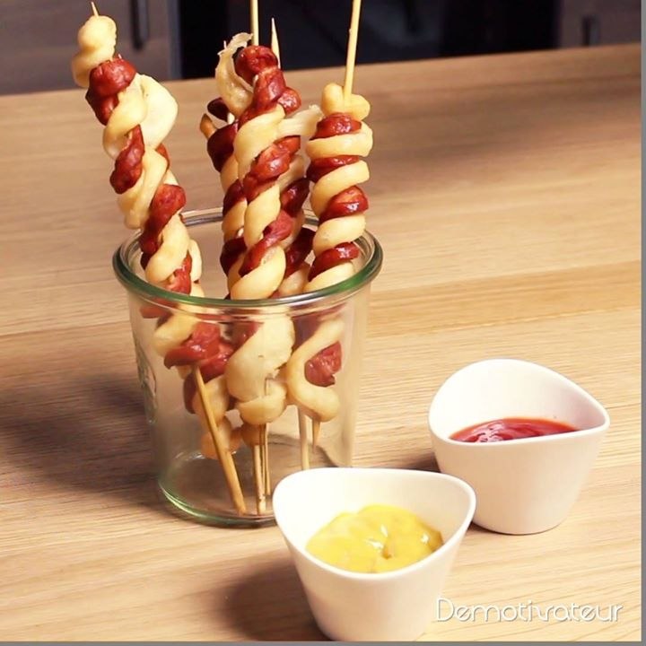 Saucisses torsadées