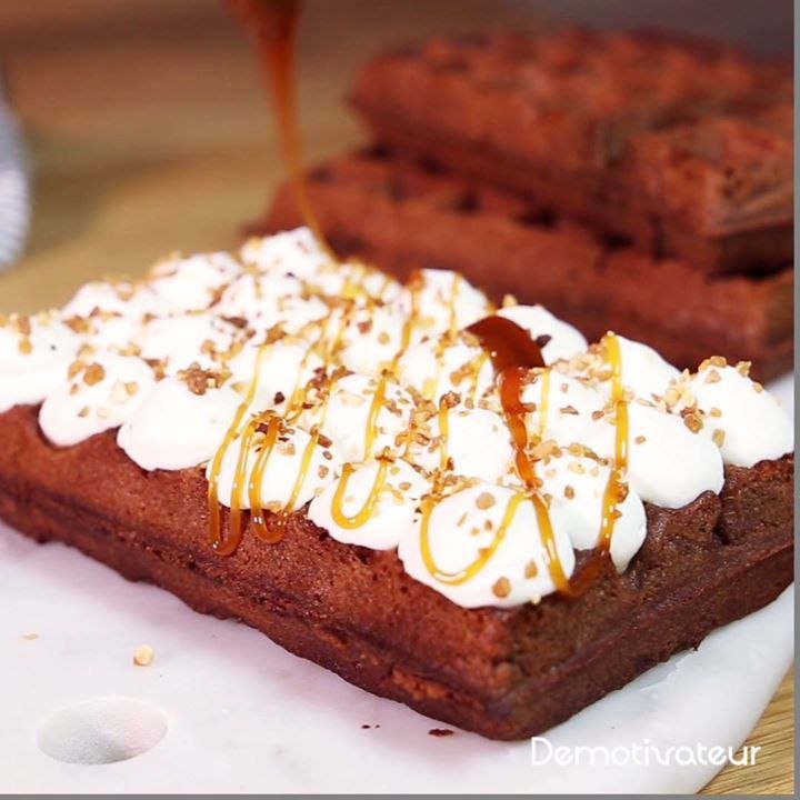 Gaufre façon brownie