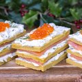Mille-feuille au saumon fumé