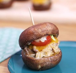 Champignons farcis façon burgers