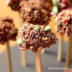 Sucettes aux poires et au Nutella