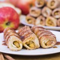 Pain perdu roulé pomme-cannelle-caramel