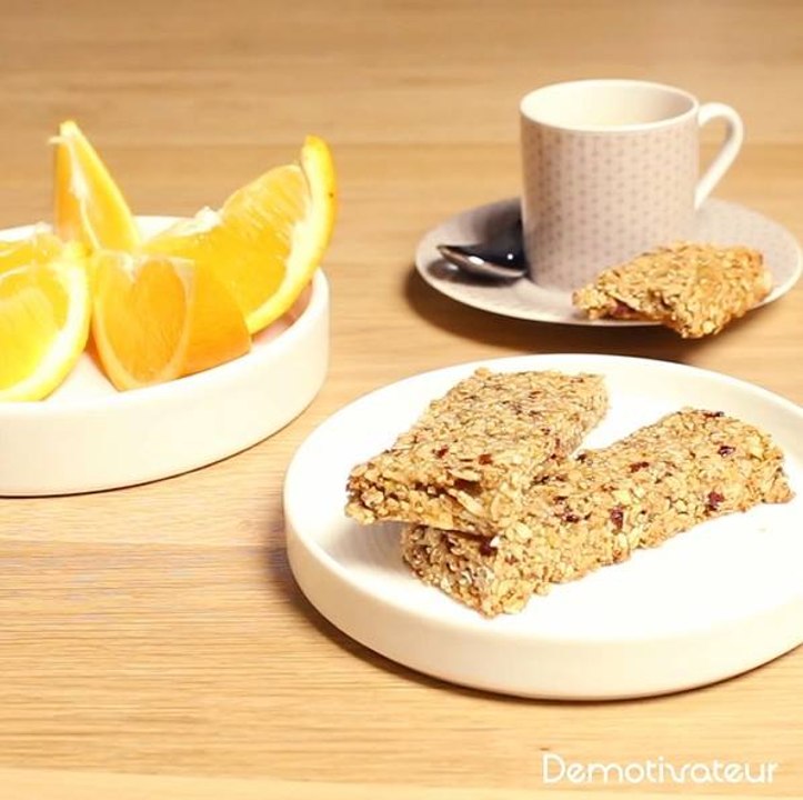 Barres de granola maison