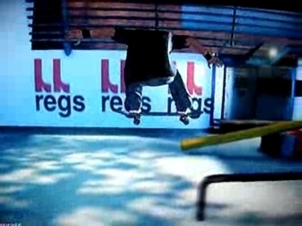 EA Skate neila  inward heelflip wallpush (PS3 hlm the Res)