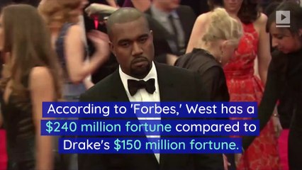 Kanye West Tops Drake on 'Forbes' Richest Rappers List