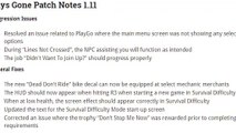 DAYS GONE - New Patch Update 1.11 (MASSIVE!)
