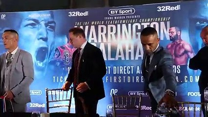 SERIOUSLY INTENSE! - JOSH WARRINGTON v KID GALAHAD (OFFICIAL) HEAD-TO-HEAD @ FINAL PRESS CONFERENCE