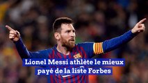 Lionel Messi athlète le mieux payé de la liste Forbes