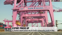 S. Korea's export prices rise for fourth consecutive month in May