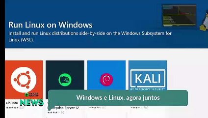 Windows e Linux, agora juntos